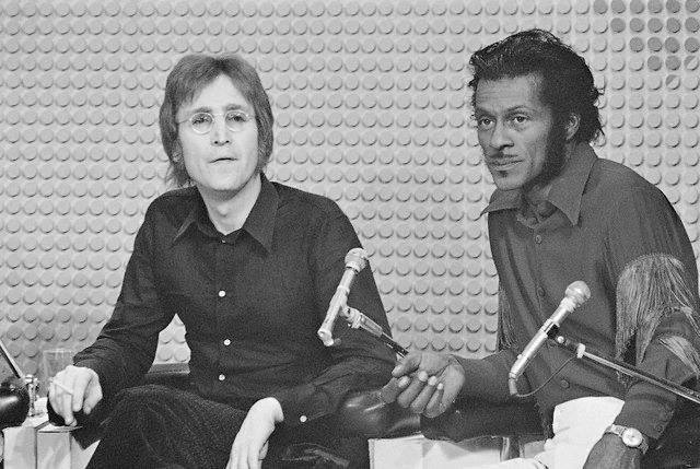 Chuck Berry and John Lennon 1972